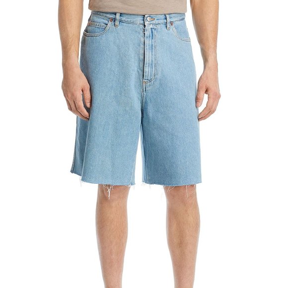 MM6 Maison Margiela Mens Straight Fit Indigo Denim Shorts Blue Size 32 B4HP $390